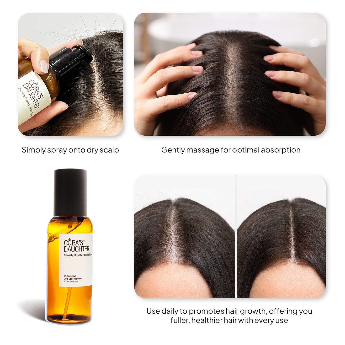 Hair Thickening scalp Refresher Spray (3.3oz)