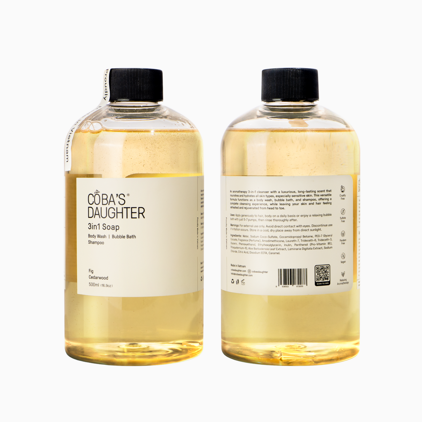 3in1 Bubble Bath, Body Wash & Hand Wash (16.9oz)