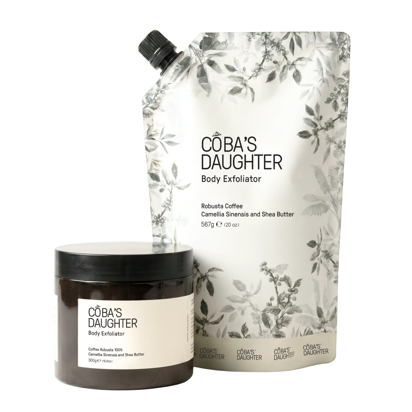 Robusta Coffee Body Scrub + 20 Oz Refill Bundle