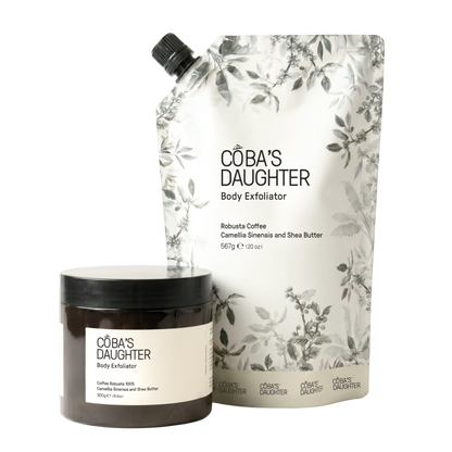 Robusta Coffee Body Scrub + 20 Oz Refill Bundle
