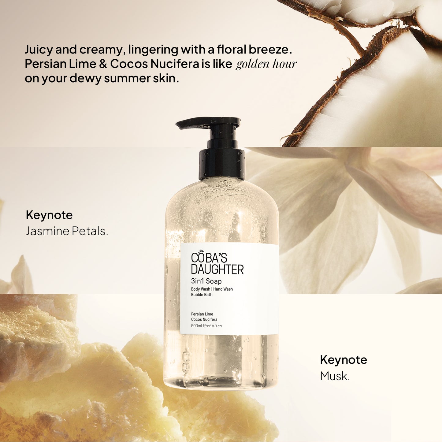 3in1 Soap for Body, Hand & Hair (16.9 Oz)