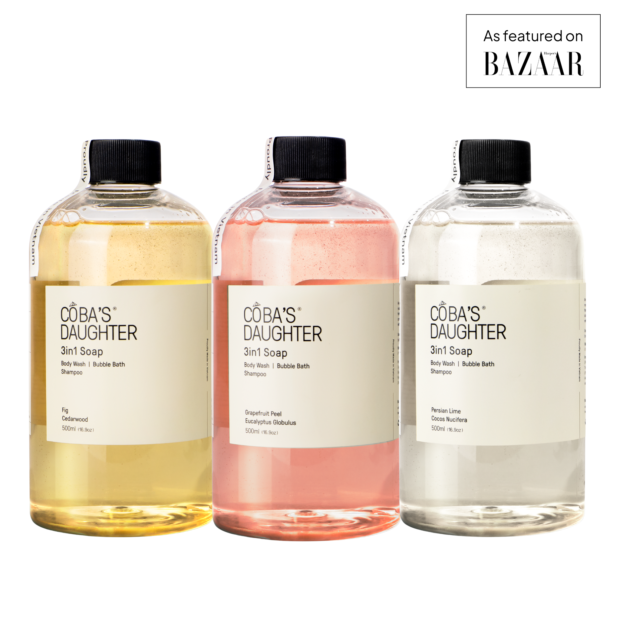3in1 Bubble Bath, Body Wash & Hand Wash (16.9 oz)