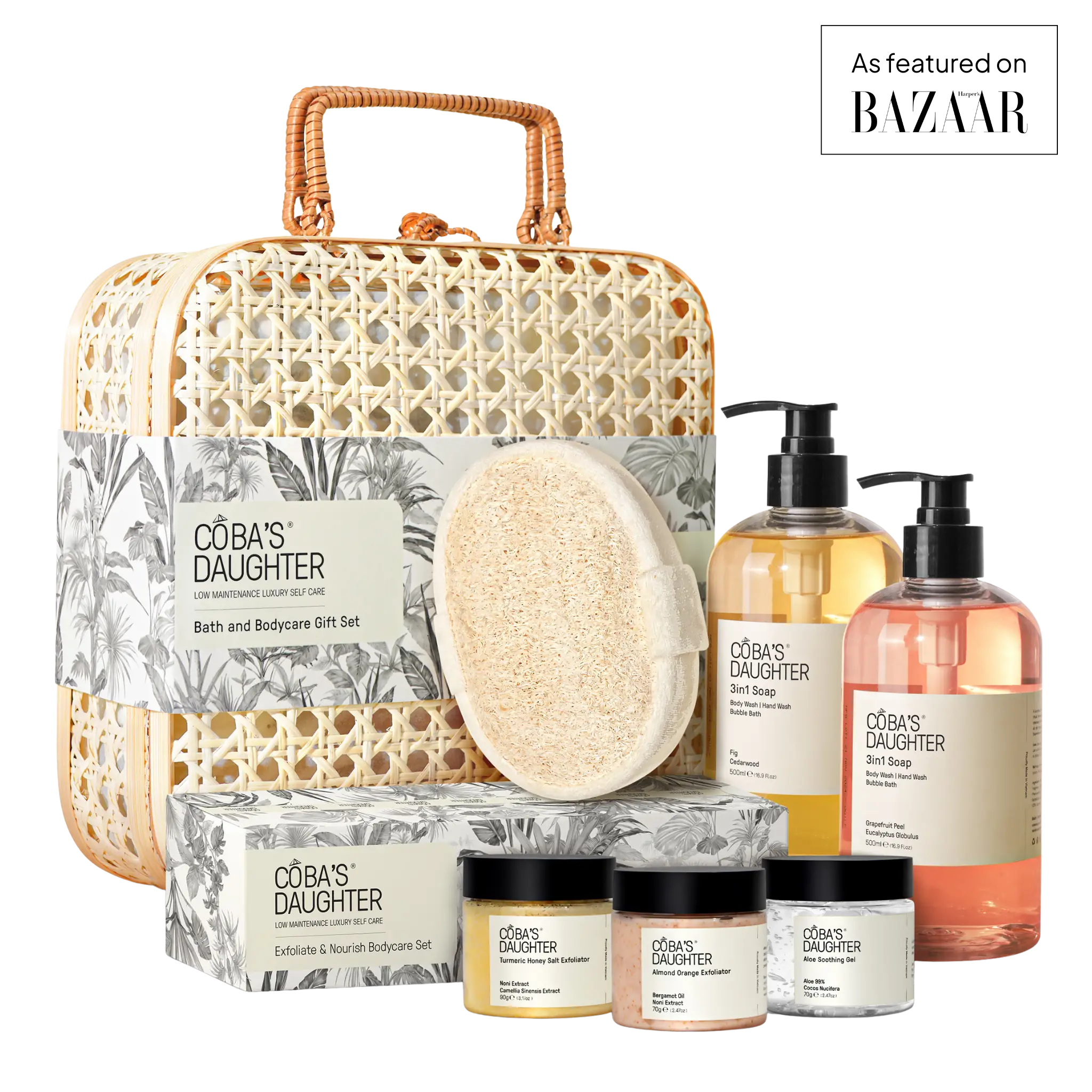 Bath & Body Care Gift Basket, 7-Piece Spa Inspired Set
