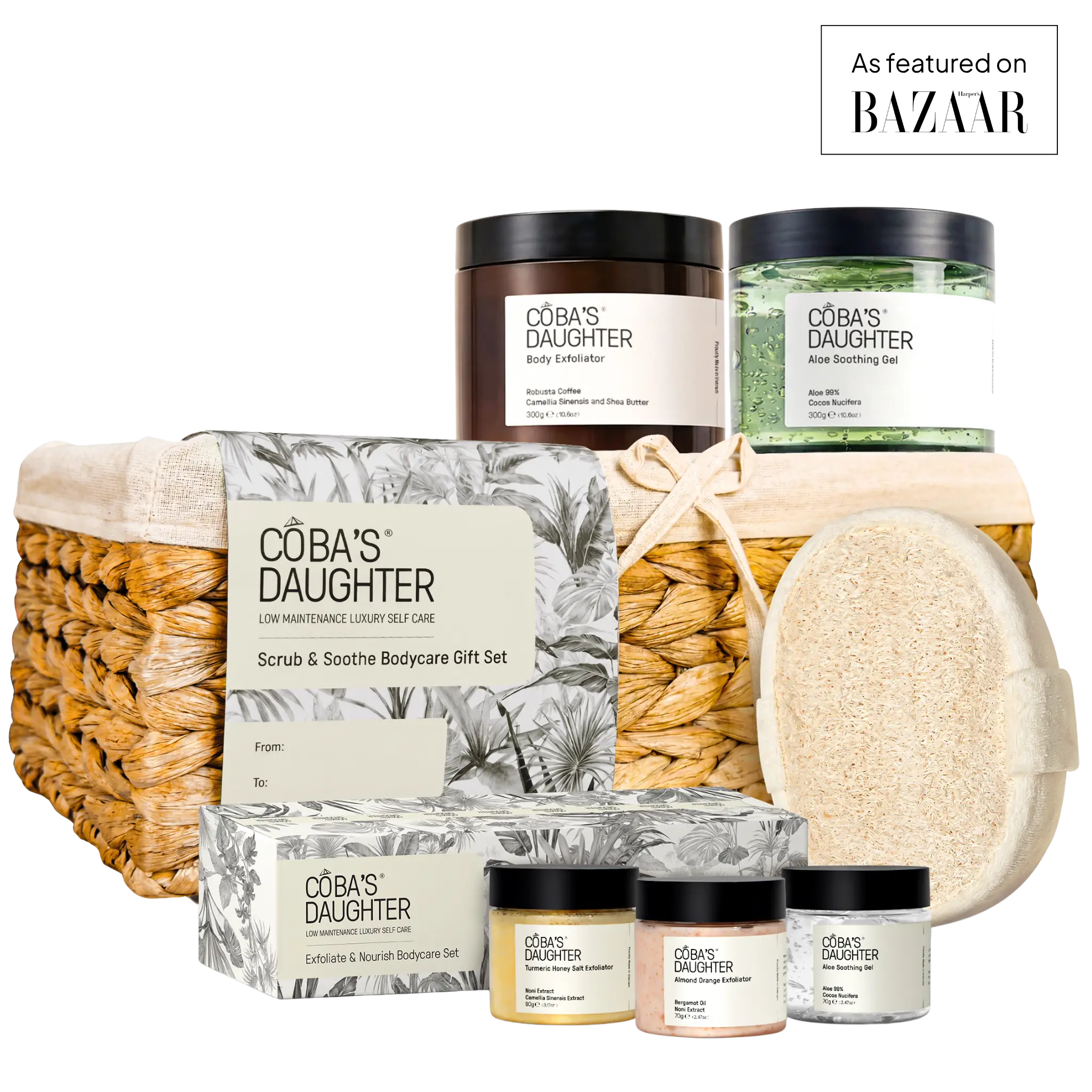 Scrub & Soothe Body Care Gift Set - Luxury Spa-Inspired Gift (7-Piece)