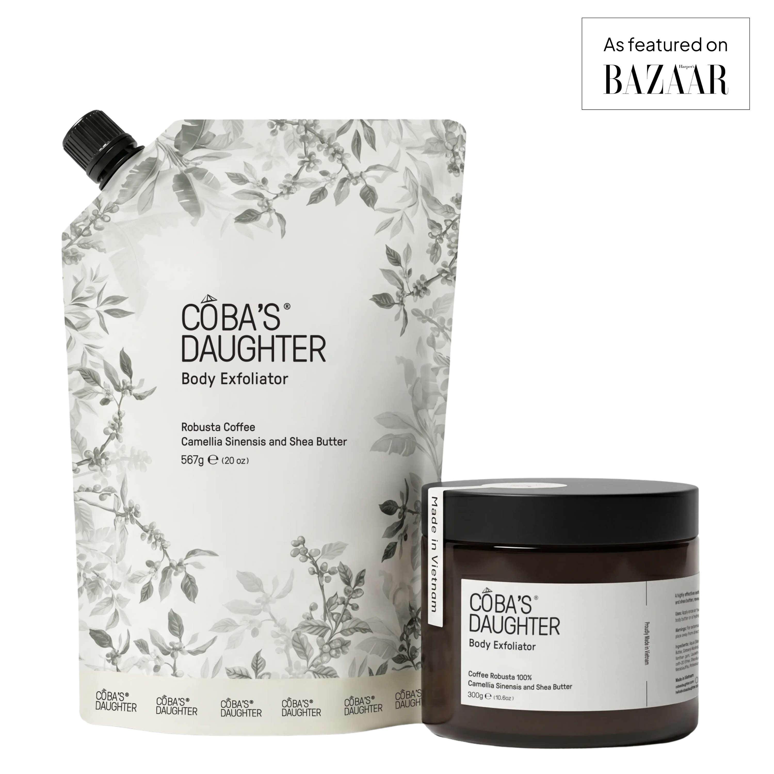 Robusta Coffee Body Scrub + 20 Oz Refill Bundle