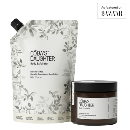 Robusta Coffee Body Scrub + 20 Oz Refill Pouch Bundle