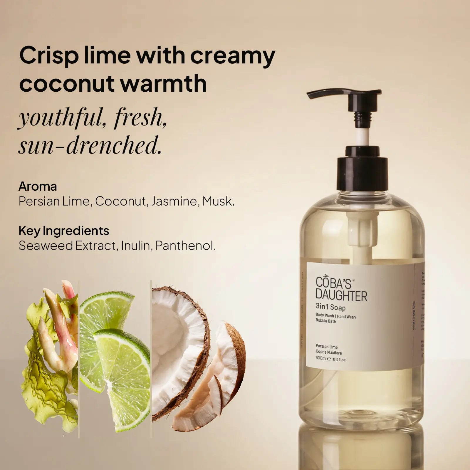 CoBa's Daughter 3in1 Soap Persian Lime & Coconut