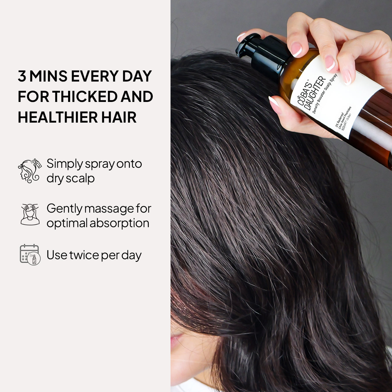 Hair Thickening scalp Refresher Spray (3.3oz)