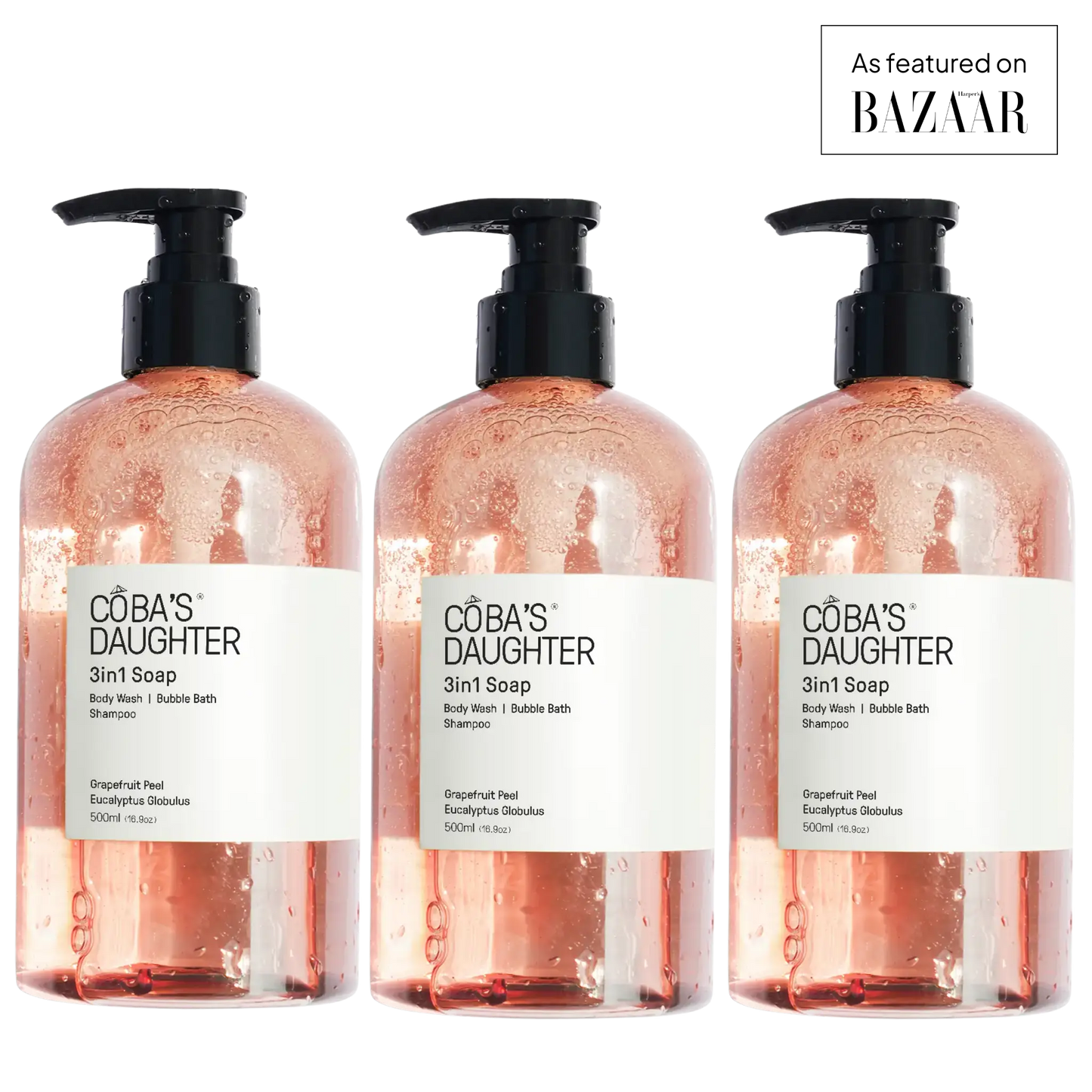 CoBa's Daughter 3in1 Soap Trio in Grapefruit Peel & Eucalyptus Globulus