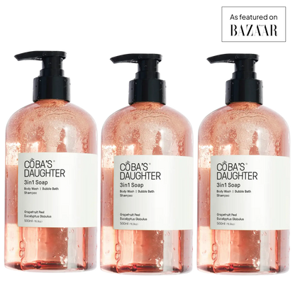 CoBa's Daughter 3in1 Soap Trio in Grapefruit Peel & Eucalyptus Globulus