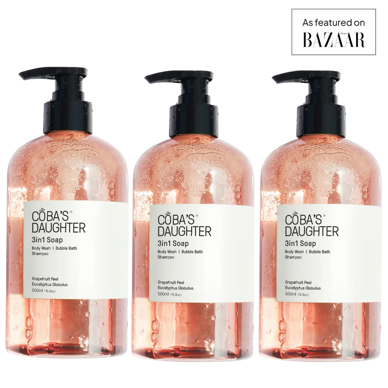 CoBa's Daughter 3in1 Soap Trio in Grapefruit Peel & Eucalyptus Globulus