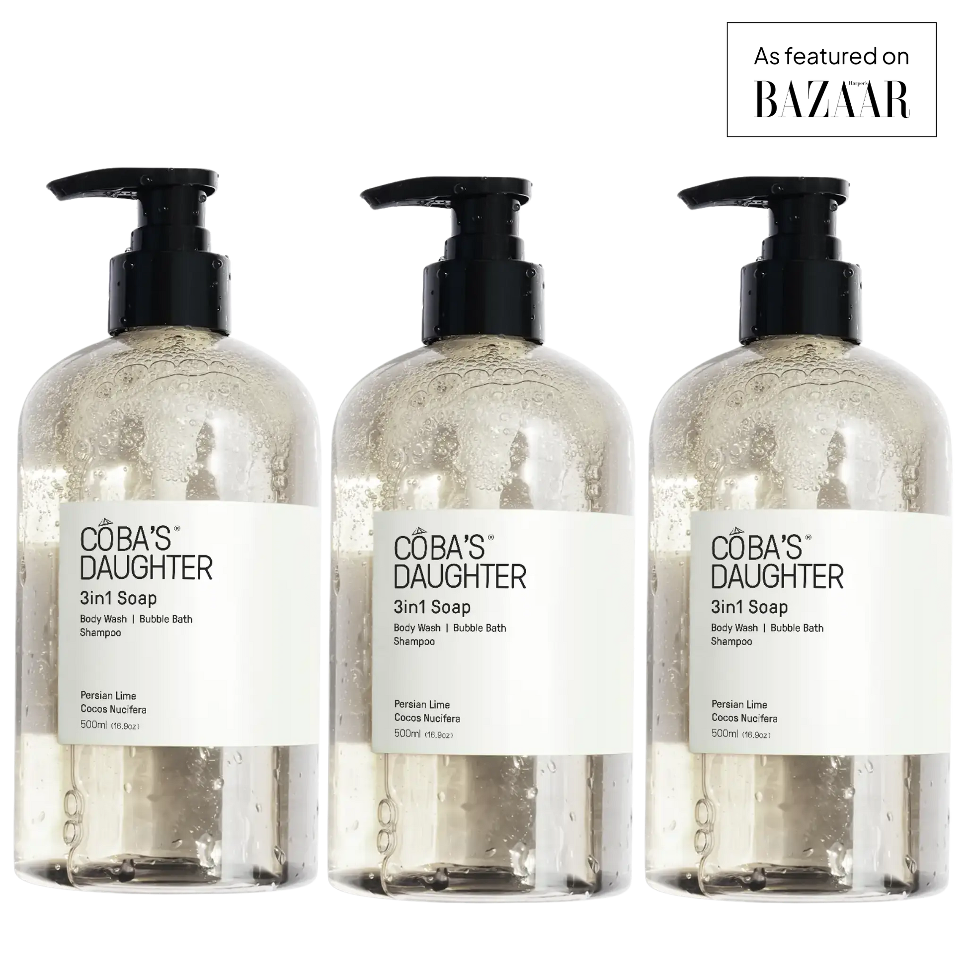 CoBa's Daughter Soap Trio in Persian Lime & Cocos Nucifera