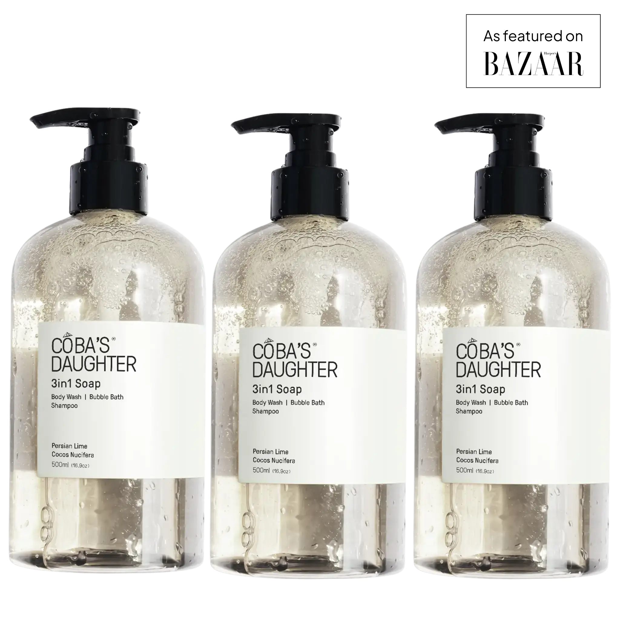 CoBa's Daughter Soap Trio in Persian Lime & Cocos Nucifera