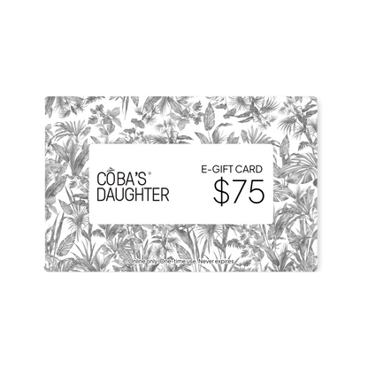 CoBa's Daughter E-Gift Card $75 - Online only, One-time use, Never expires