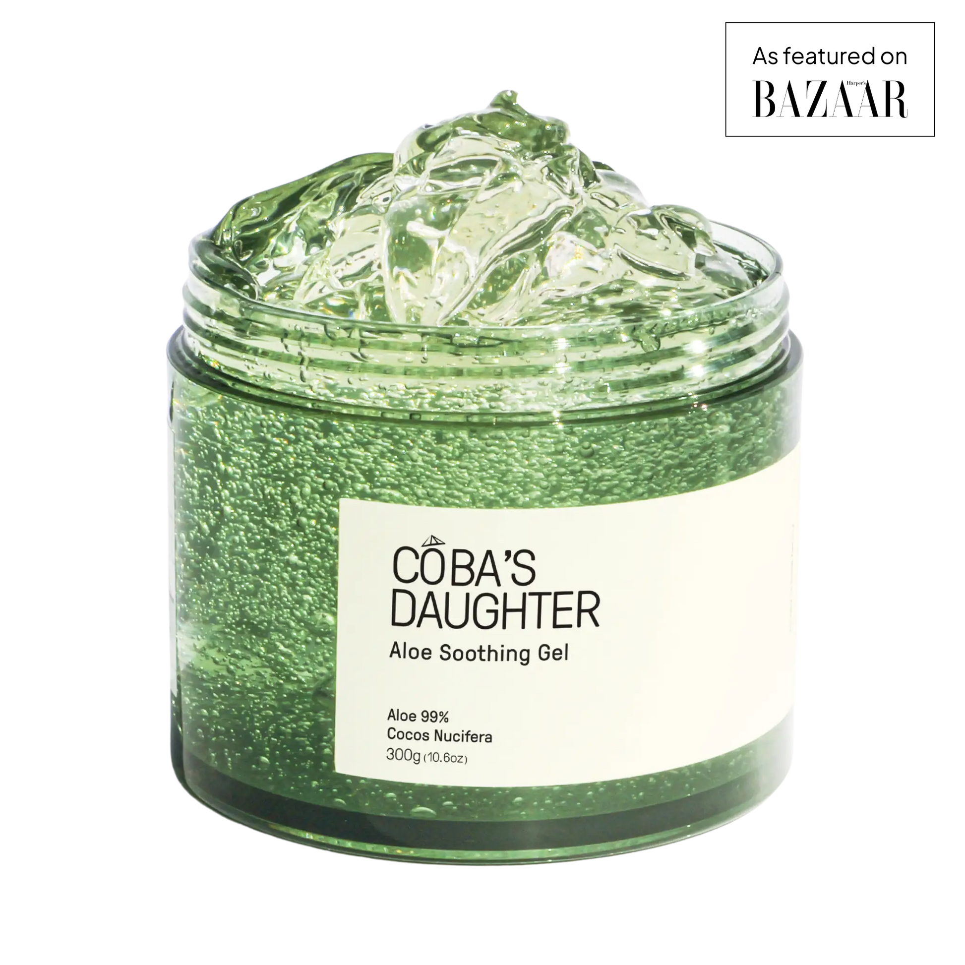 CoBa's Daughter 99% Pure Aloe Soothing Gel with coconut oil - As featured on BAZAAR