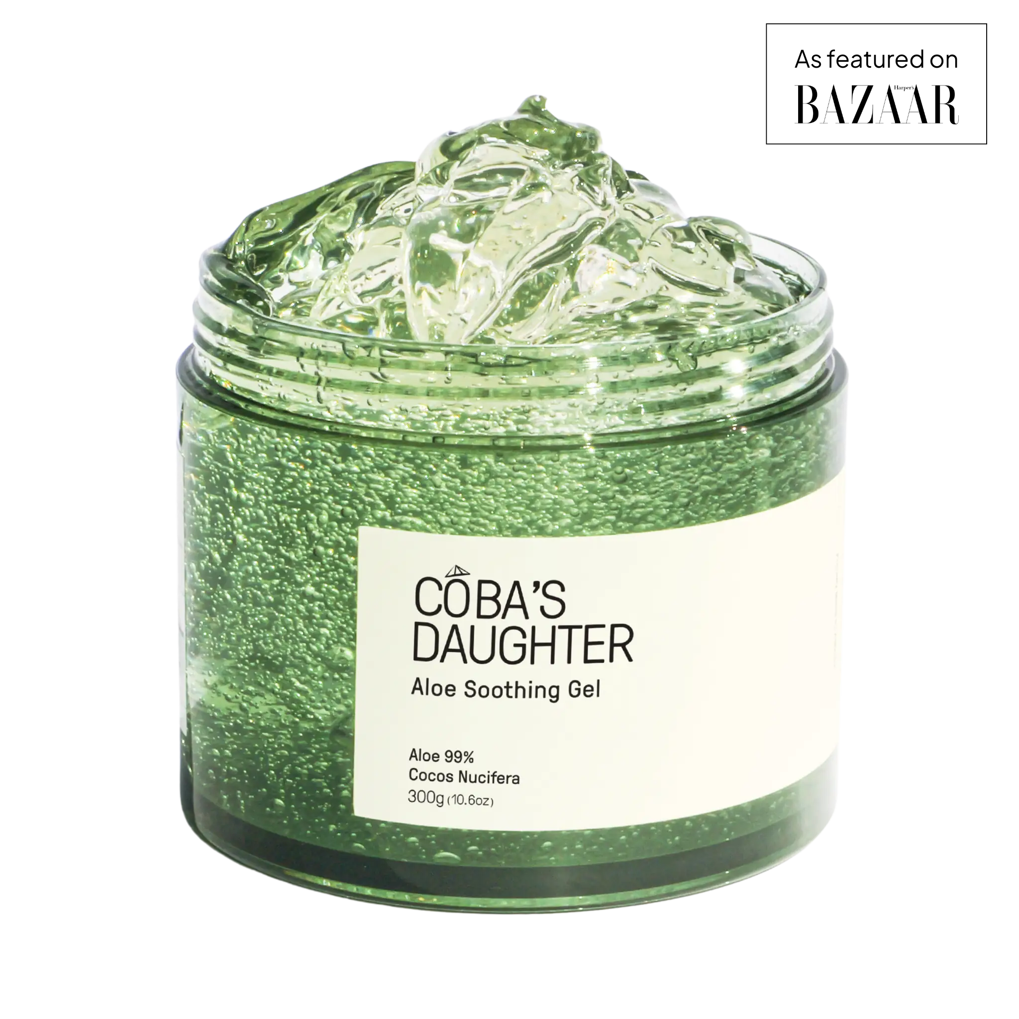 CoBa's Daughter 99% Pure Aloe Soothing Gel with coconut oil - As featured on BAZAAR