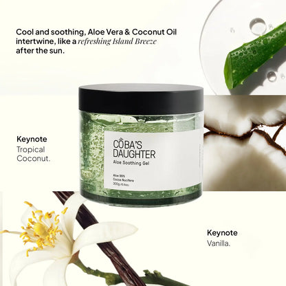 CoBa's Daughter Aloe Soothing Gel Keynotes - Tropical Coconut and Vanilla