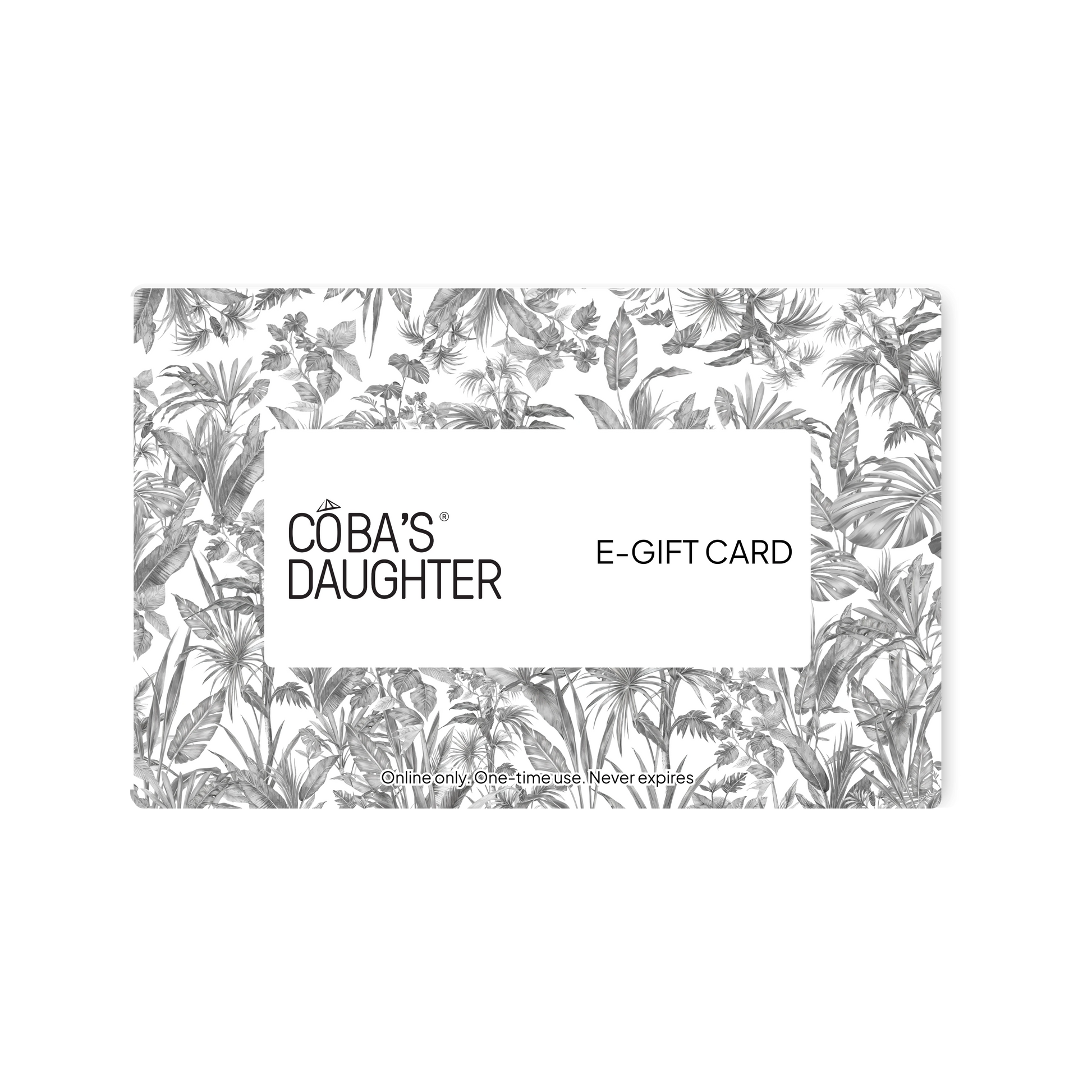 CoBa's Daughter E-Gift Card - Online only. One-time use. Never expires